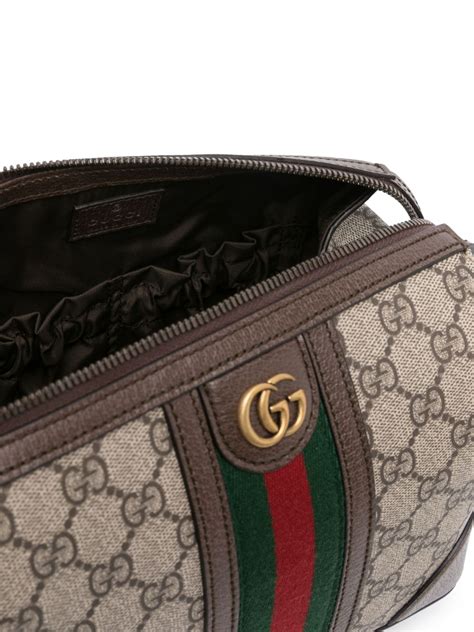 toiletry bag gucci|farfetch gucci washing bag.